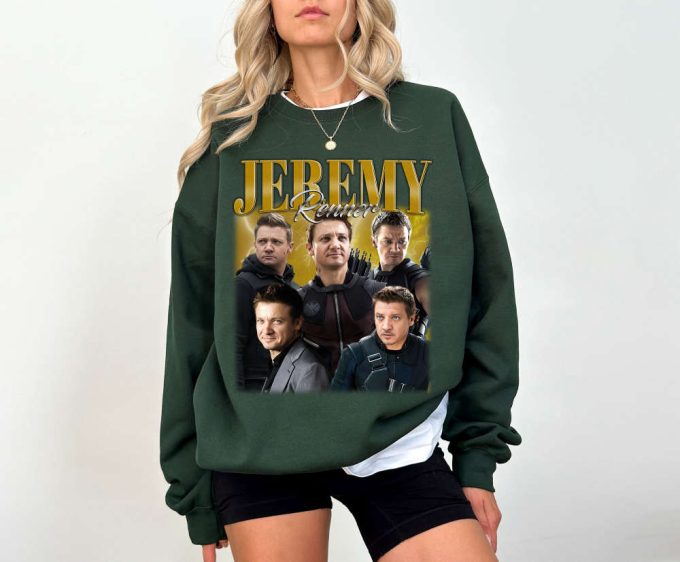 Jeremy Renner T-Shirt Jeremy Renner Shirt Jeremy Renner Tees Jeremy Renner Sweater Vintage Unisex T-Shirt 4