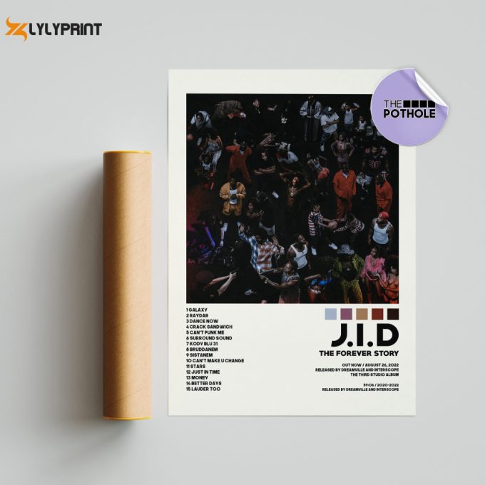 Jid Poster / The Forever Story Poster / Album Cover Poster, Poster Print Wall Art, Custom Poster, Home Decor, The Forever Story, Jid