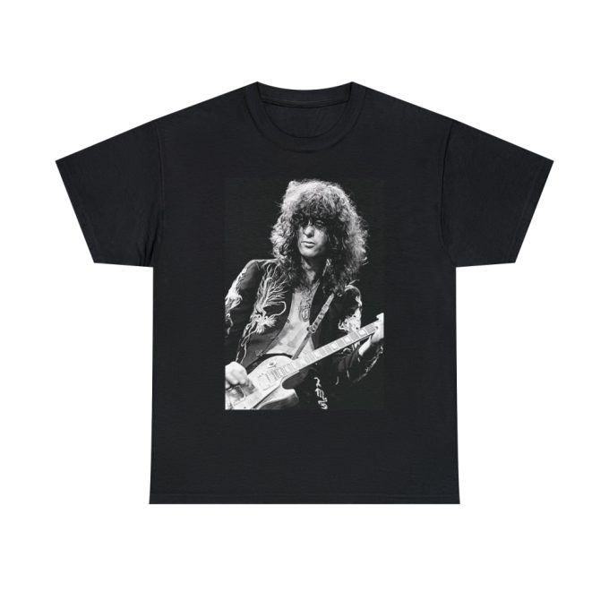 Jimmy Page In Black Dragon Suit, Led Zeppelin, Black Unisex T-Shirt, Jimmy Page Gift, Led Zeppelin T-Shirt, Rock Legend, Jimmy Page T-Shirt 2
