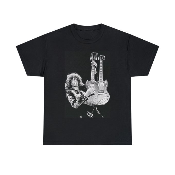 Jimmy Page Performing Stairway To Heaven, Black Unisex T-Shirt, Jimmy Page Tee, Led Zeppelin, Jimmy Page T-Shirt, Led Zeppelin T-Shirt 2