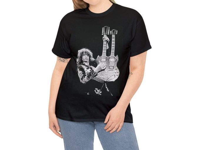 Jimmy Page Performing Stairway To Heaven, Black Unisex T-Shirt, Jimmy Page Tee, Led Zeppelin, Jimmy Page T-Shirt, Led Zeppelin T-Shirt 6