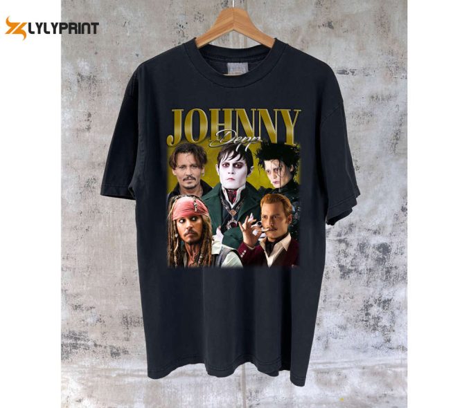 Johnny Depp T-Shirt Johnny Depp Shirt Johnny Depp Tees Johnny Depp Sweater Retro Unisex T-Shirt Tee Cute 1