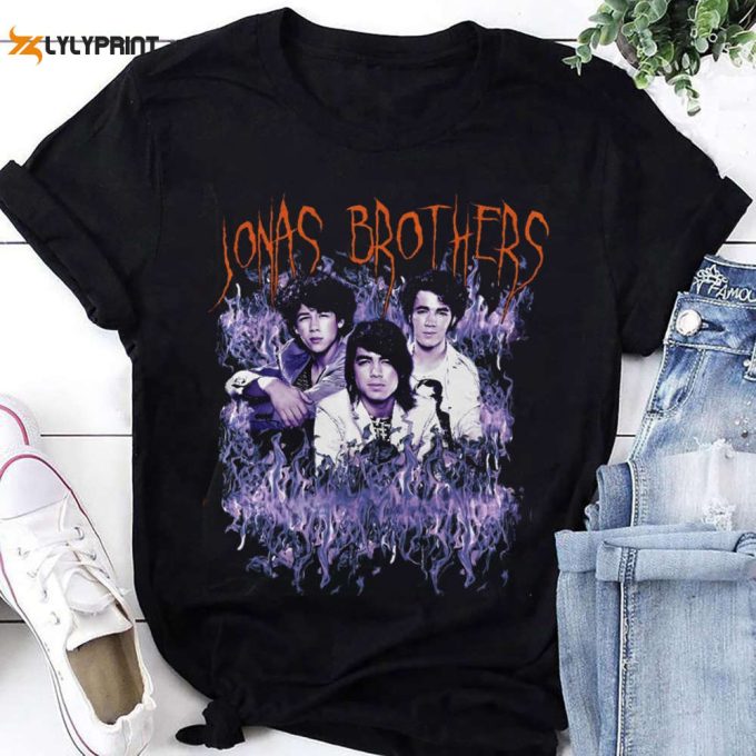 Jonas Brothers Bootleg Shirt,, 2024 Jonas Brothers Five Album One Night Shirt, For Men Women 1