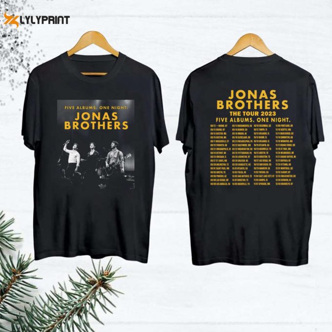 Jonas Brothers The Tour 2024 Five Albums One Night T-Shirt, Jonas Brothers Shirt, Jonas Brothers Concert Shirt, Jonas Brothers Vintage Shirt 1