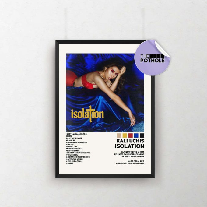 Kali Uchis Posters, Isolation Poster, Album Cover Poster, Poster Print Wall Art, Custom Poster, Home Decor, Isolation, Kali Uchis 2