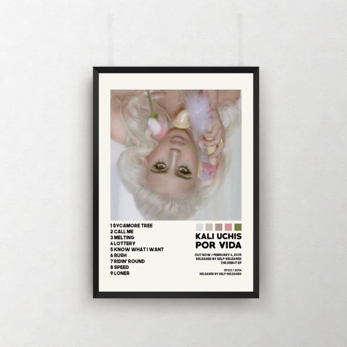 Kali Uchis Posters, Por Vida Poster, Album Cover Poster, Poster Print Wall Art, Custom Poster, Home Decor, Kali Uchis, Por Vida 2