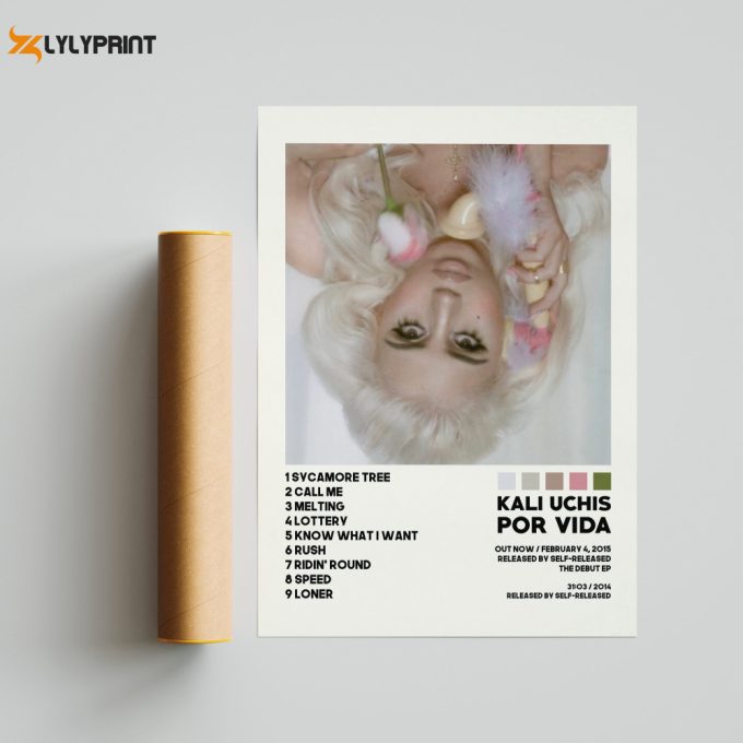 Kali Uchis Posters, Por Vida Poster, Album Cover Poster, Poster Print Wall Art, Custom Poster, Home Decor, Kali Uchis, Por Vida 1