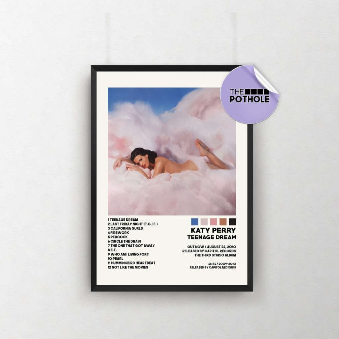 Katy Perry Posters / Teenage Dream Poster / Album Cover Poster, Poster Print Wall Art, Custom Poster, Home Decor, Katy Perry, Teenage Dream 2