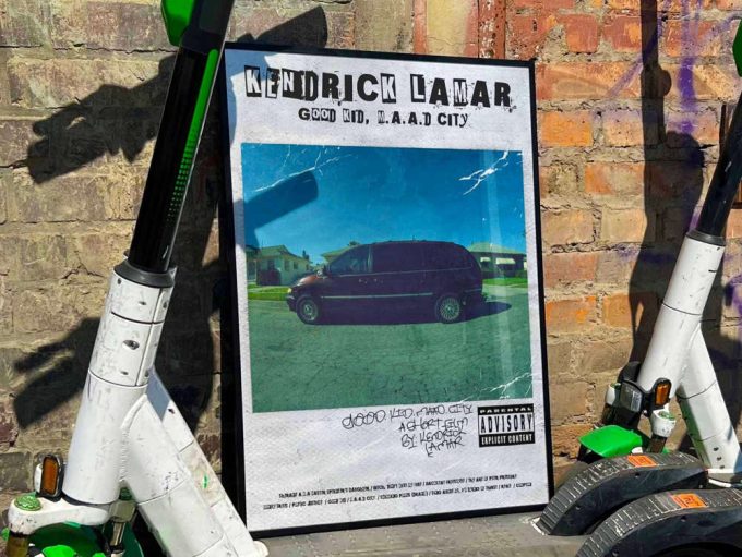 Kendrick Lamar &Quot;Good Kid Maad City&Quot; Album Cover Poster, Tracklist Poster #Fac 3