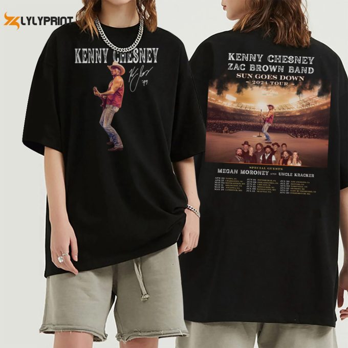 Kenny Chesney Sun Goes Down 2024 Tour Shirt, Kenny Chesney Country Music Tour Sweatshirt, Kenny Chesney 2024 Hoodie, Kenny Chesney Fan 1