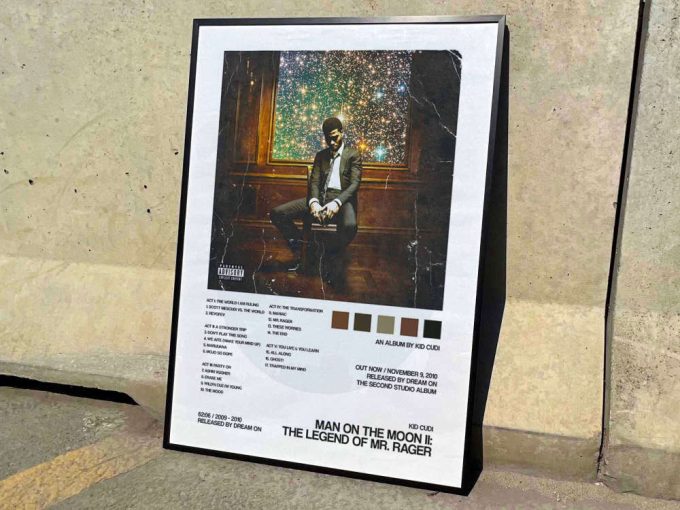 Kid Cudi &Quot;Man On The Moon Ii&Quot; Album Cover Poster #2 2