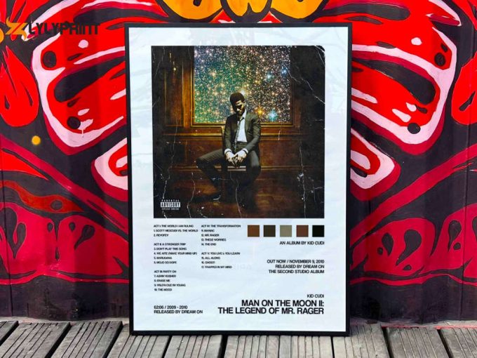 Kid Cudi &Amp;Quot;Man On The Moon Ii&Amp;Quot; Album Cover Poster #2 1