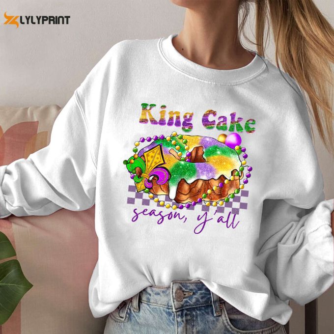 King Cake Mardi Gras Shirt, Mardi Gras Shirt, Peace Shirt, For Men Women 1