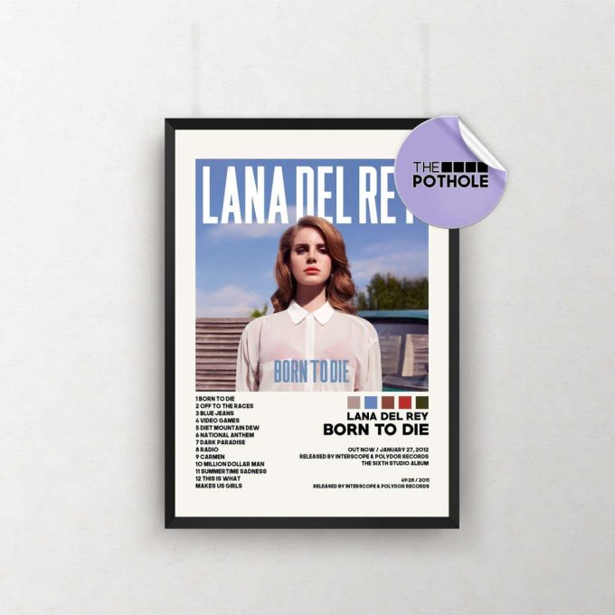 Lana Del Rey Posters / Born To Die Poster / Album Cover Poster, Poster Print Wall Art, Custom Poster, Home Decor, Lana Del Rey, Born To Die 2