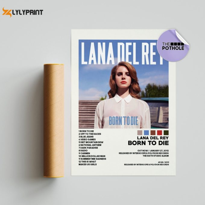 Lana Del Rey Posters / Born To Die Poster / Album Cover Poster, Poster Print Wall Art, Custom Poster, Home Decor, Lana Del Rey, Born To Die 1