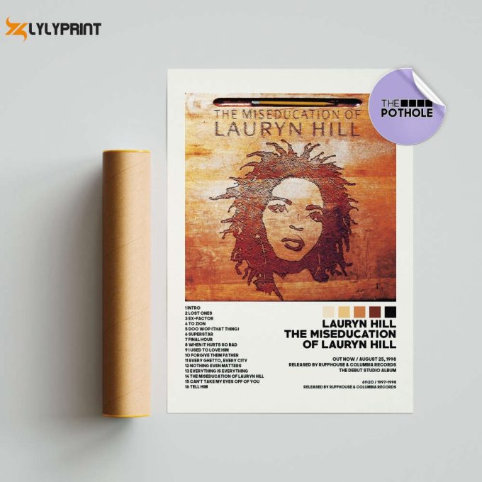 Lauryn Hill Posters / The Miseducation Of Lauryn Hill Poster, Album Cover Poster, Poster Print Wall Art, Custom Poster, Home Decor 1