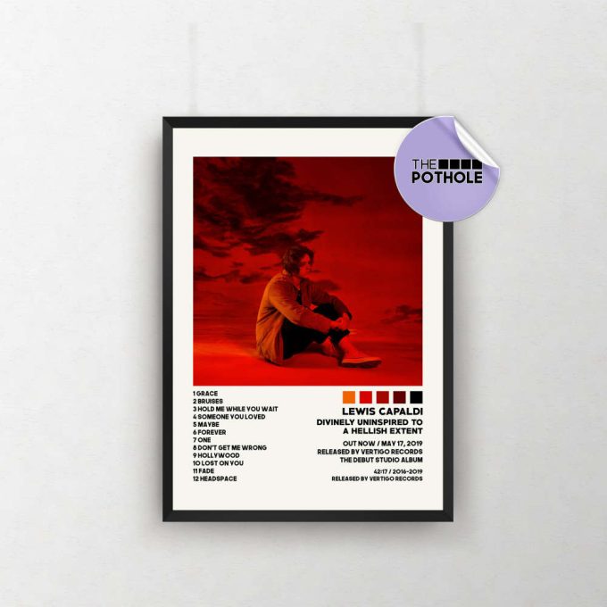 Lewis Capaldi Posters / Divinely Uninspired To A Hellish Extent Poster / Album Cover Poster / Poster Print Wall Art, Custom Poster 2