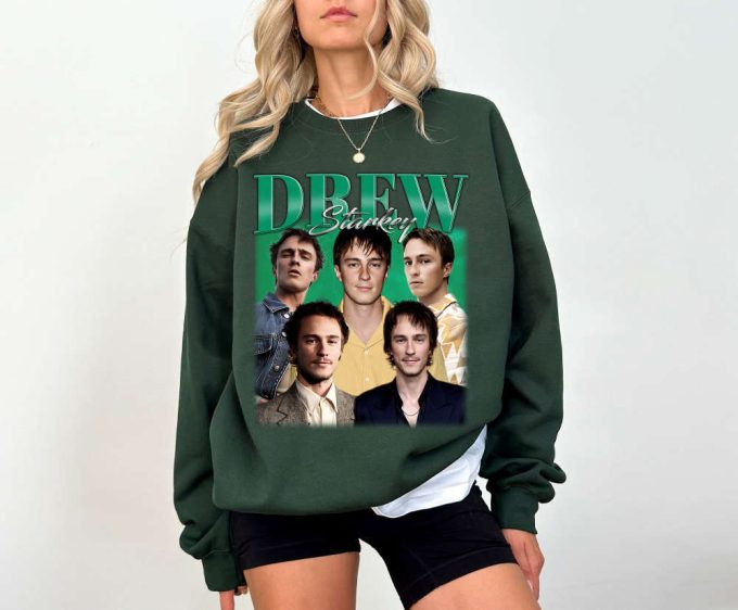 Limited Drew Starkey T-Shirts Drew Starkey Shirt Drew Starkey Tees Drew Starkey Merch College Unisex T-Shirt Actor T-Shirt 4