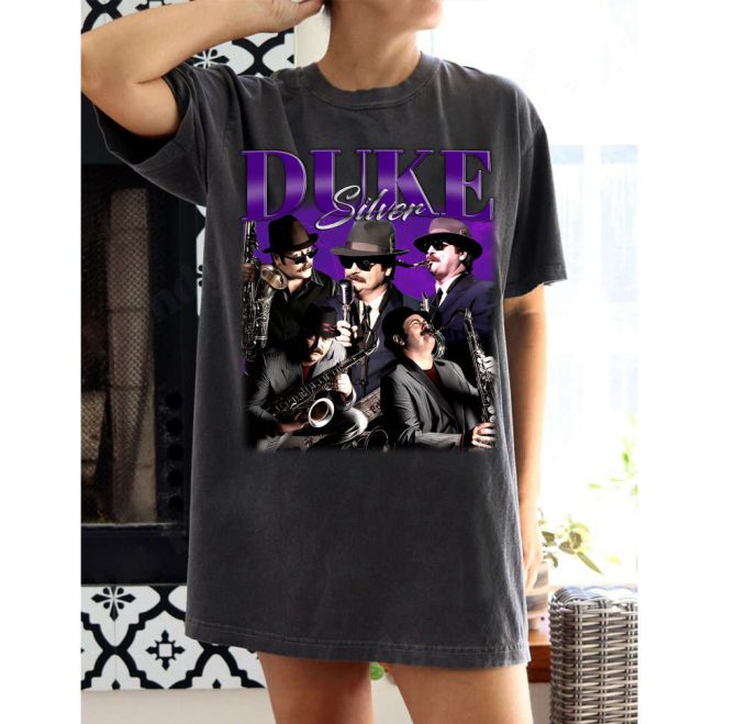 Limited Duke Silver T-Shirts Duke Silver Shirt Duke Silver Tees Duke Silver Merch College Unisex T-Shirt Character T-Shirt 2