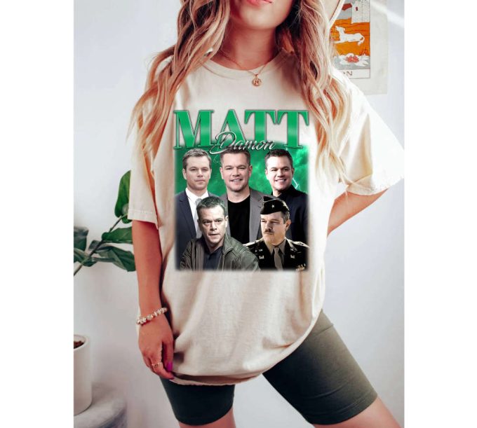 Limited Matt Damon T-Shirt Matt Damon Shirt Matt Damon Tees Matt Damon Sweater Vintage Shirt Movie Unisex T-Shirt 3