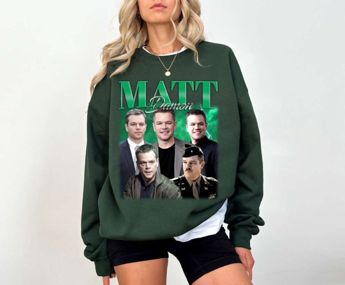 Limited Matt Damon T-Shirt Matt Damon Shirt Matt Damon Tees Matt Damon Sweater Vintage Shirt Movie Unisex T-Shirt 4