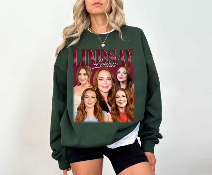 Lindsay Lohan T-Shirt Lindsay Lohan Shirt Lindsay Lohan Tees Lindsay Lohan Sweater New Movie T-Shirt T-Shirt Spooky Sweatshirt 4