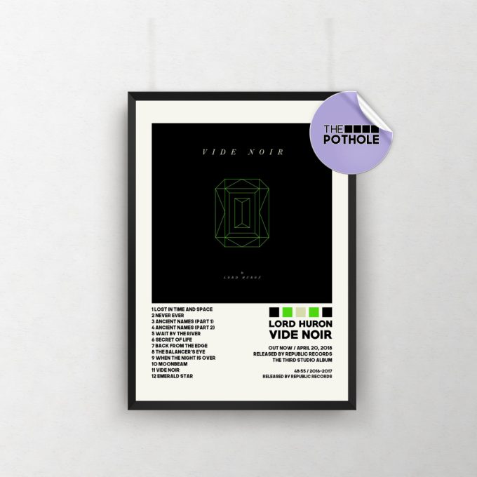 Lord Huron Posters, Vide Noir Poster, Lord Huron, Vide Noir Album Cover Poster, Poster Print Wall Art, Custom Poster 2