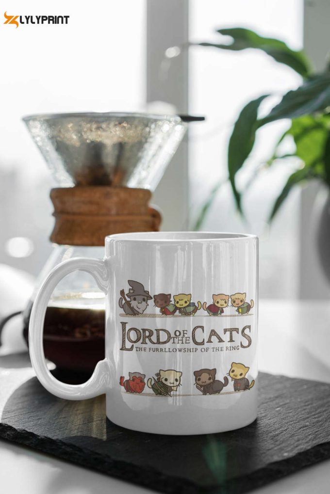 Lord Of The Cats Mug – A Purrfect 11 Oz Ceramic Gift For Cat &Amp;Amp; Rings Fans 1