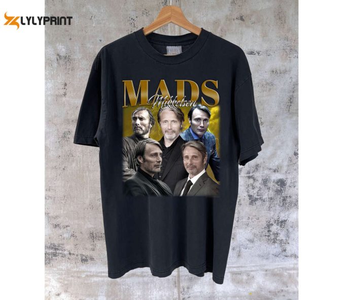 Mads Mikkelsen T-Shirt Mads Mikkelsen Shirt Mads Mikkelsen Tees Mads Mikkelsen Sweater Vintage Unisex T-Shirt 1