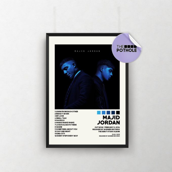 Majid Jordan Posters / Majid Jordan Poster / Album Cover Poster, Poster Print Wall Art, Custom Poster, Home Decor, Majid Jordan 2