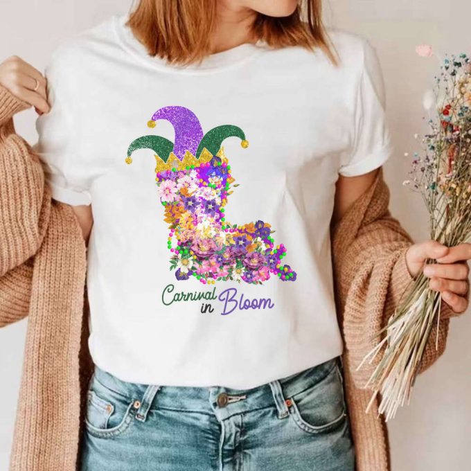 Mardi Gras Shirt, Carnival In Bloom Shirt, Beads Nola Shirt, Funny Mardi Gras Festival,Mardi Grass Beads Shirt, Louisiana Shirt 2