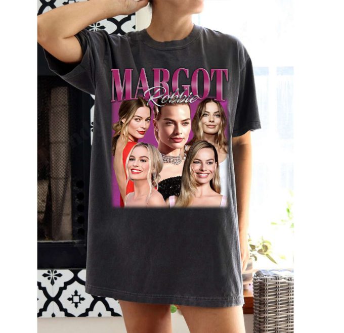 Margot Robbie T-Shirt Margot Robbie Shirt Margot Robbie Tees Margot Robbie Sweater Vintage Unisex T-Shirt 2