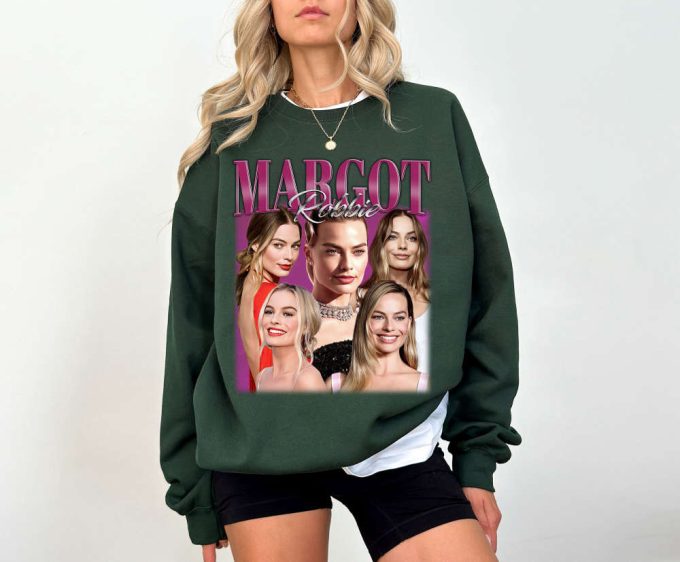 Margot Robbie T-Shirt Margot Robbie Shirt Margot Robbie Tees Margot Robbie Sweater Vintage Unisex T-Shirt 4