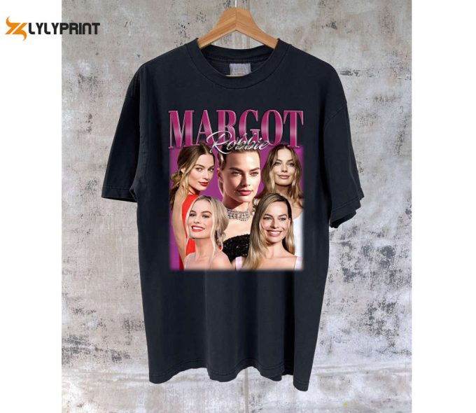 Margot Robbie T-Shirt Margot Robbie Shirt Margot Robbie Tees Margot Robbie Sweater Vintage Unisex T-Shirt 1