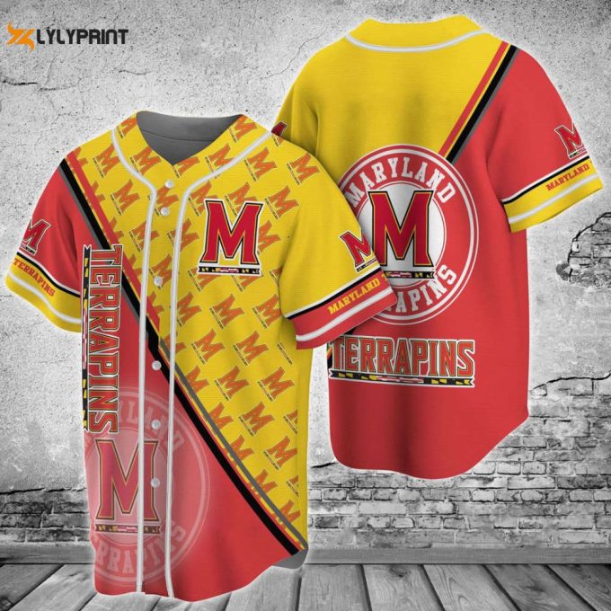 Maryland Terrapins Baseball Jersey Gift For Men Women 1