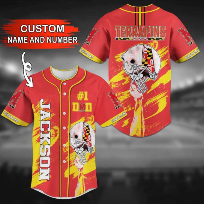 Custom Maryland Terrapins Baseball Jersey - Personalized 2