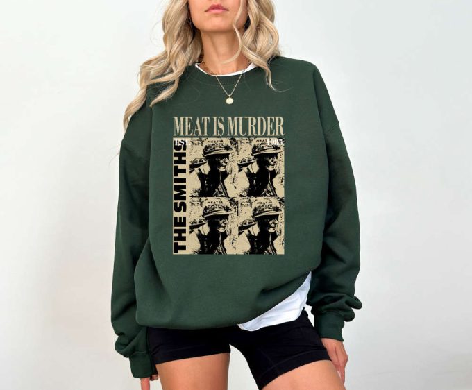 Meat Is Murder Movie T-Shirt Meat Movie Hoodie Murder Movie Sweater Retro Unisex T-Shirt Trendy Sweatshirt Couples T-Shirt 4