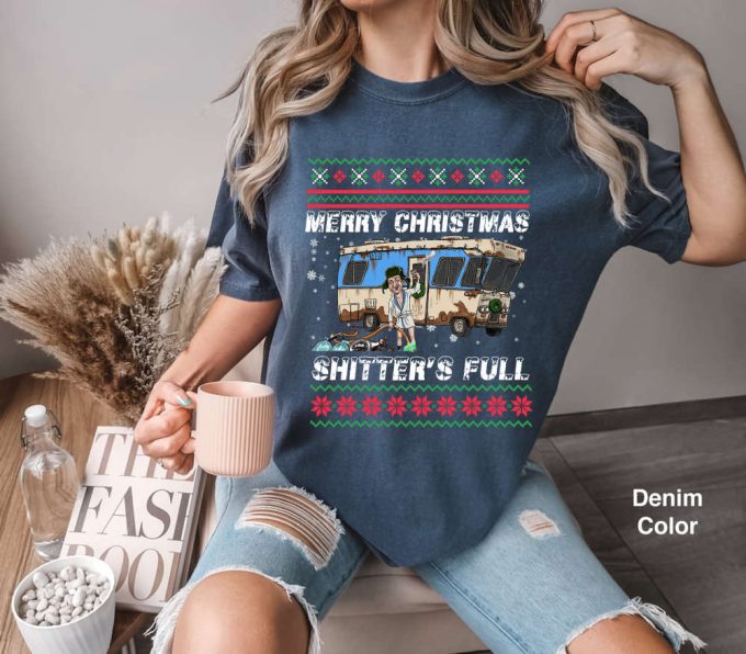 Merry Christmas Sh*Tter S Full Ugly Comfort Colors Shirt: Cousin Eddie Funny 90S Movie T-Shirt 2