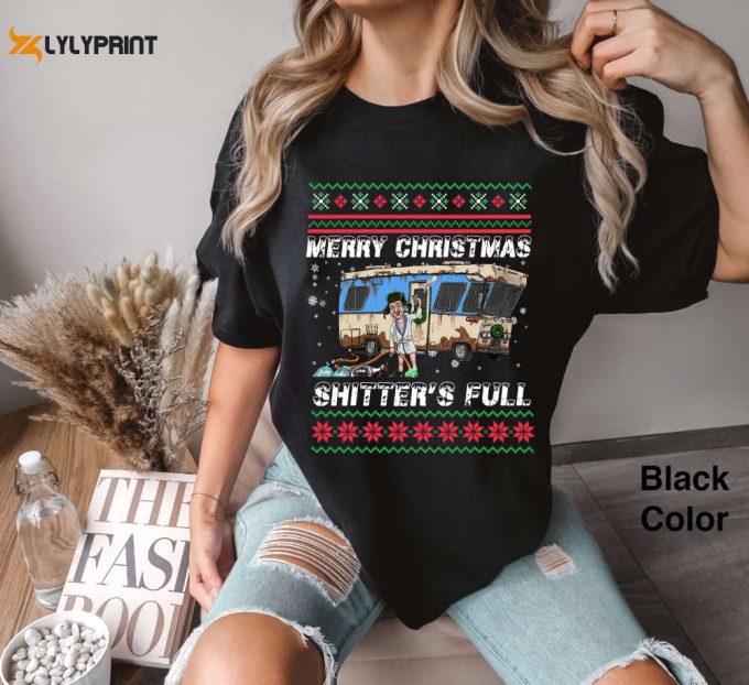 Merry Christmas Sh*Tter S Full Ugly Comfort Colors Shirt: Cousin Eddie Funny 90S Movie T-Shirt 1