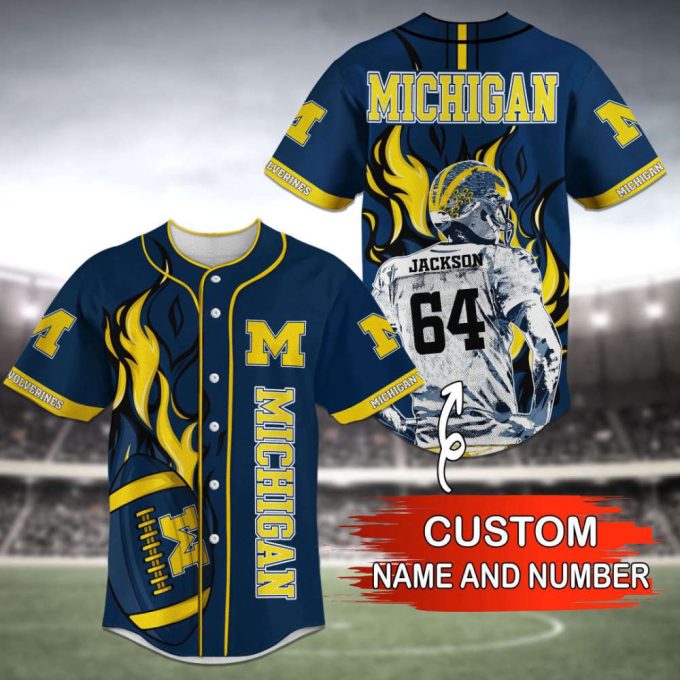 Michigan Wolverines Baseball Jersey Personalized 2023 Bj0225 2