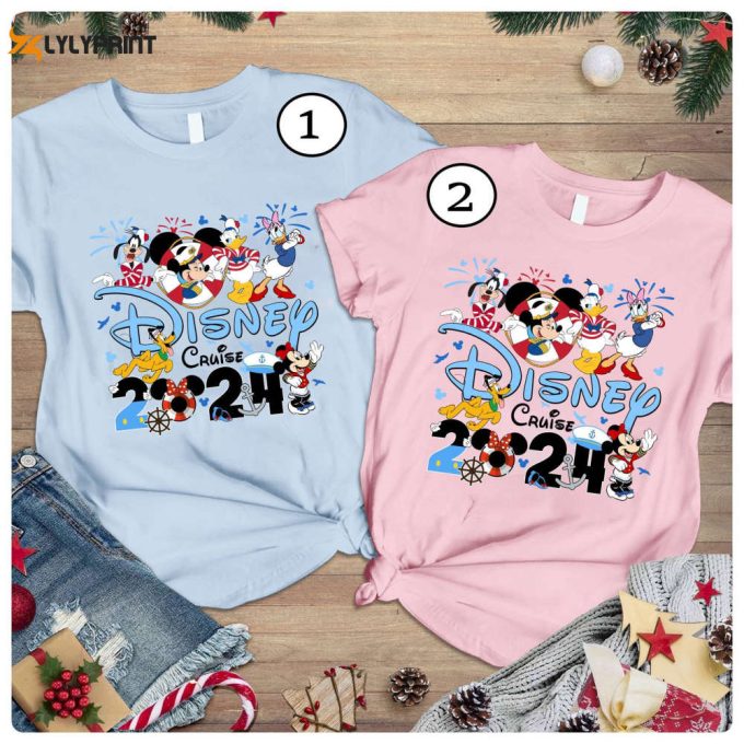 Mickey &Amp;Amp; Friends Cruise Line 2024 Shirt: Perfect For Disneyland Family Matching &Amp;Amp; Mickey Minnie Cruise Squad Trip 1