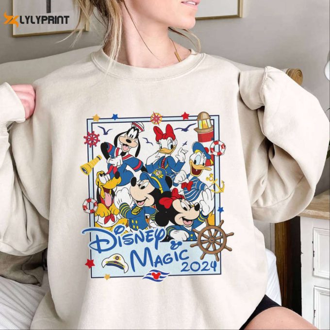 Mickey &Amp;Amp; Friends Cruise Line 2024 Shirt: Disneyland Dream Fantasy Magic For Family Cruise Group 1