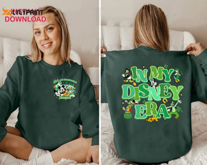 Mickey And Friends In My Era Patrick’s Day Png, Mickey Minnie Irish Shamrock Shirt Png, Disneyland Eras Tour Shirt, Family Vacation 2024