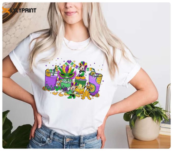 Mickey &Amp;Amp; Friends Mardi Gras 2024 Coffee Shirt: Fat Tuesday &Amp;Amp; Carnival Fun At Disneyland &Amp;Amp; Wdw! 1