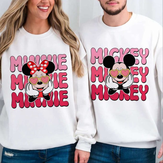 Disneyland Valentines Couple Shirt: Mickey And Minnie Matching Gift 2