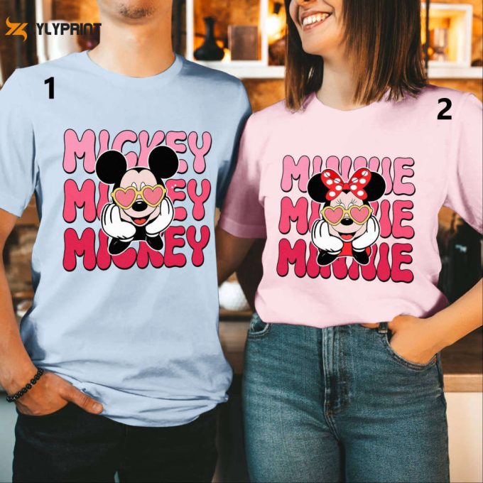 Disneyland Valentines Couple Shirt: Mickey And Minnie Matching Gift 1