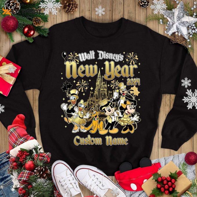 Mickey &Amp;Amp; Friends Disneyland Trip 2024 Shirt: Celebrate New Year At Wdw Disneyland! 1