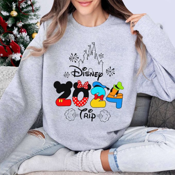 Mickey &Amp; Friends Disneyland Trip 2024 Shirt Disneyland New Year 2024 Wdw Disneyworld Family Vacation Shirt Girl Trip Matching Shirt 2