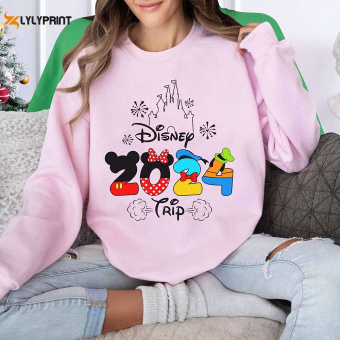Mickey &Amp;Amp; Friends Disneyland Trip 2024 Shirt Disneyland New Year 2024 Wdw Disneyworld Family Vacation Shirt Girl Trip Matching Shirt 1