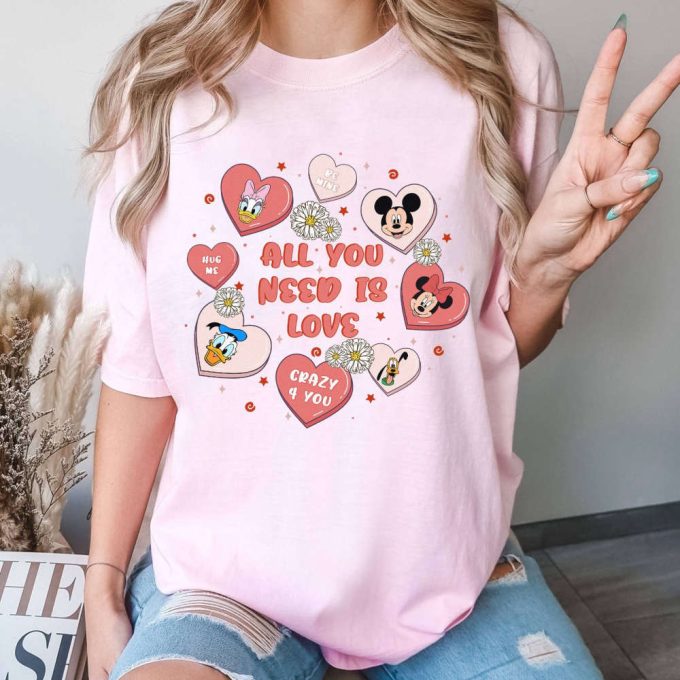 Magical Mickey Valentine Shirt: All You Need Is Love! Perfect Couples Shirt For Disneyland Valentines 2